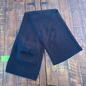 Kate Spade Bow Knit Scarf with Pockets